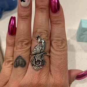 James Avery Silver Peacock Ring